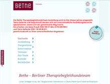 Tablet Screenshot of bethe-berlin.de